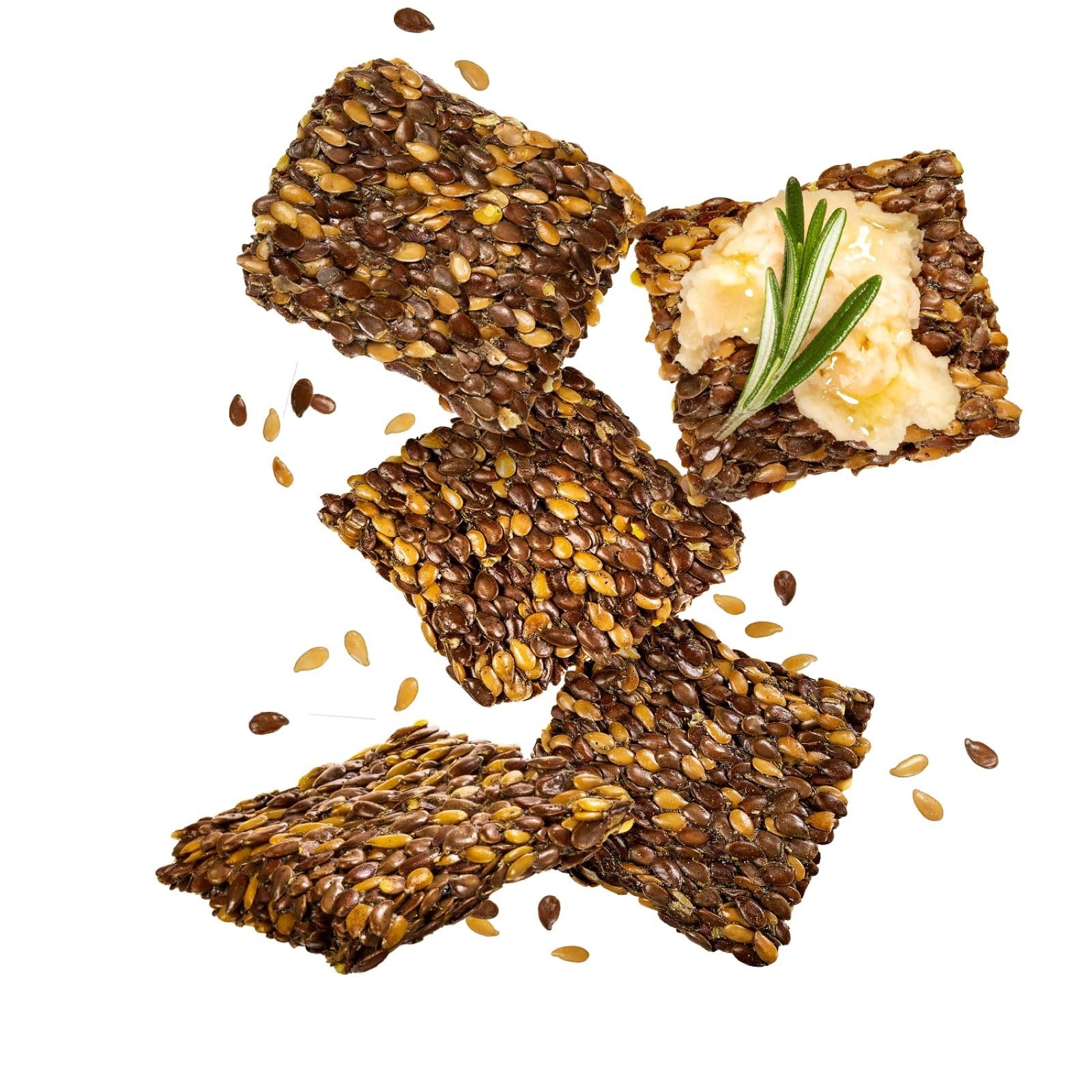 Sea Salt Flaxseed Crackers